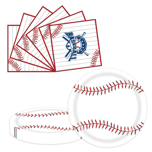 50Pcs Golf Plates and Napkins Party Supplies, 9 Inch Sports Birthday Decorations, Serves 25
