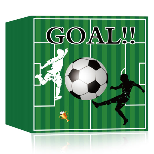 50Pcs Soccer Paper Napkins, Sports Theme Disposable Cocktail and Dinner Napkins for Sports Party, 6.5 x 6.5 Inch