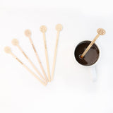 Wooden Coffee Stirrer Sticks Disposable Environmentally Friendly Biodegradable Cafe Grade Beverage Stir Sticks for 7 InchCoffee Milk Cocktail Tea (200PCS)