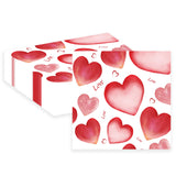 50 Pcs Valentine's Paper Napkins,Love Heart Dinner Napkins Decorative Paper Hand Towels for Wedding Birthday Valentine’s Party Supplies-6.5 x 6.5 Inch