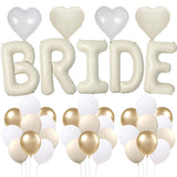 33PCS Bachelorette Party Decorations Set 40 inch Beige Bride Balloons
