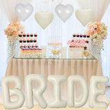 33PCS Bachelorette Party Decorations Set 40 inch Beige Bride Balloons