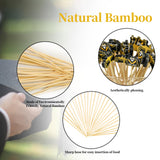 120Pcs Graduation Cocktail Picks,4.7inch Bachelor Hat Cocktail Toothpicks Bamboo Appetizers Food Picks for Graduation Party Supplies
