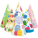 WERNNSAI 12 Pcs Birthday Party Hats - Happy Birthday Decorations Polka Dots Party