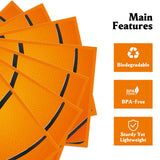 50 Pieces Basketball Napkins,Disposable Basketball Party Guest Cocktail Napkins for Birthday Party, Basketball Theme Party Supplies-6.5 x 6.5 Inch