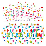 EVYIENEN 50 Pcs Happy Birthday Dots Plates and Napkins Party Supplies,Happy Birthday and Napkins Party Decorations for Birthday Plates-Serves 25