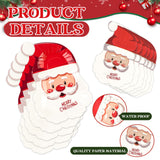 EVYIENEN 40 Pcs Santa Paper Plates and Napkins,Disposable Santa Claus Party Dinner Plates for Christmas Wedding Birthday Party Decorations,Serve 20