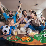 EVYIENEN 50 Pcs Soccer Plates and Napkins Party Supplies, Soccer Birthday Party Decorations Tableware Set for Sports Theme Birthday Partys Table Decor-Serves 25