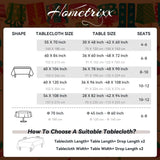 hometrixx Birthday Table Cloth Rectangle Happy Birthday Gifts Cake Washable Wipeable Polyester Table Cover Stain Wrinkle Resistant Oil Proof Kitchen Decor for Party Dinner Picnic,60x84inch White