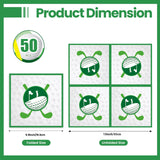 50 Pieces Golf Napkins,Disposable Golf Party Guest Cocktail Napkins for Birthday Party, Golf Theme Party Supplies-6.5 x 6.5 Inch