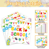 50 Pcs Back to School Paper Napkins,Disposable School Supplies Design Apples Pencil Notebook Beverage Dessert Napkin for Classroom, Teacher Appreciation, Kindergarten, First Day of School Decoration