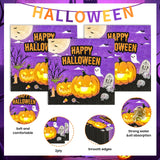 50 Pcs Halloween Napkins,13 x 13 Inch Pumpkin Ghosts Skeletons Disposable Luncheon Cocktail Napkins Party Supplies for Halloween Gifts Dinner Party Decoration