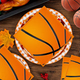 50 Pieces Basketball Napkins,Disposable Basketball Party Guest Cocktail Napkins for Birthday Party, Basketball Theme Party Supplies-6.5 x 6.5 Inch