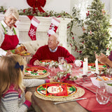 EVYIENEN 40pcs Christmas Paper Plates and Napkins Set, Christmas Party Supplies Disposable Holiday Santa Claus Tableware for Merry Xmas Winter Holiday Theme Party Decor,Serves 20