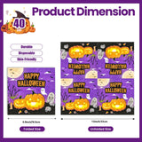 50 Pcs Halloween Napkins,13 x 13 Inch Pumpkin Ghosts Skeletons Disposable Luncheon Cocktail Napkins Party Supplies for Halloween Gifts Dinner Party Decoration