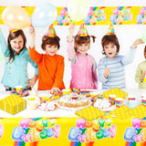 50pcs White Polka Dot Yellow Napkins, Disposable 2-Ply Cocktail & Happy Birthday Napkins, Polka Dot Party Decorations for Wedding Baby Shower Birthday Bridal Party
