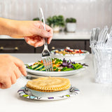 Amazon Basics Disposable Clear Plastic Cutlery Set, Premium Quality