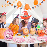 EVYIENEN 40pcs Halloween Paper Plates and Napkins, Halloween Party Supplies Disposable Napkins Set Disposable Plates Haunted House Design Dinnerware Tableware for Birthday Party Serves 20