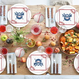 50Pcs Golf Plates and Napkins Party Supplies, 9 Inch Sports Birthday Decorations, Serves 25