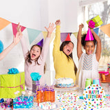EVYIENEN 50 Pcs Happy Birthday Dots Plates and Napkins Party Supplies,Happy Birthday and Napkins Party Decorations for Birthday Plates-Serves 25