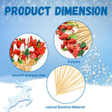 100 Pcs Christmas Cocktail Picks,4.7inch Santa Claus Snowflake Bamboo Stir Sticks Appetizer ToothPicks Decorative for Fruit Drink Food Birthday Christmas Party Supplies