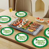 75 Pcs St Patrick's Day Plates and Napkins Supplies Set,Lucky Green Shamrock Theme Party Tableware Decorations Favors for Birthday Party Baby Shower St Patricks Day Decorations