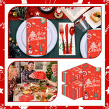 100 Pack Christmas Guest Napkins-Disposable Marry Christma Guest Hand Towel Bathroom Napkins for Winter Snowflakes Party Paper Cocktail Party Supplies