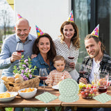 EVYIENEN 50PCS Sage Green Polka Dot Paper Plates and Napkins Party Supplies, Green and White Party Plates and Napkins Tableware Set for Birthday Bridal & Baby Shower Wedding Party Decoration