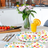 50Pcs Sunflower Paper Plates, 7 Inch Fall Dessert Plates for Picnic, Birthday and Thanksgiving