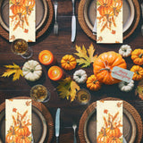 100 Pcs Fall Paper Napkin,Thanksgiving Guest Napkins,Disposable Paper Decorative Guest Napkins,Thanksgiving Harvest Pumpkin for Autumn Party Lunch Dinner Kitchen Bathroom Decor
