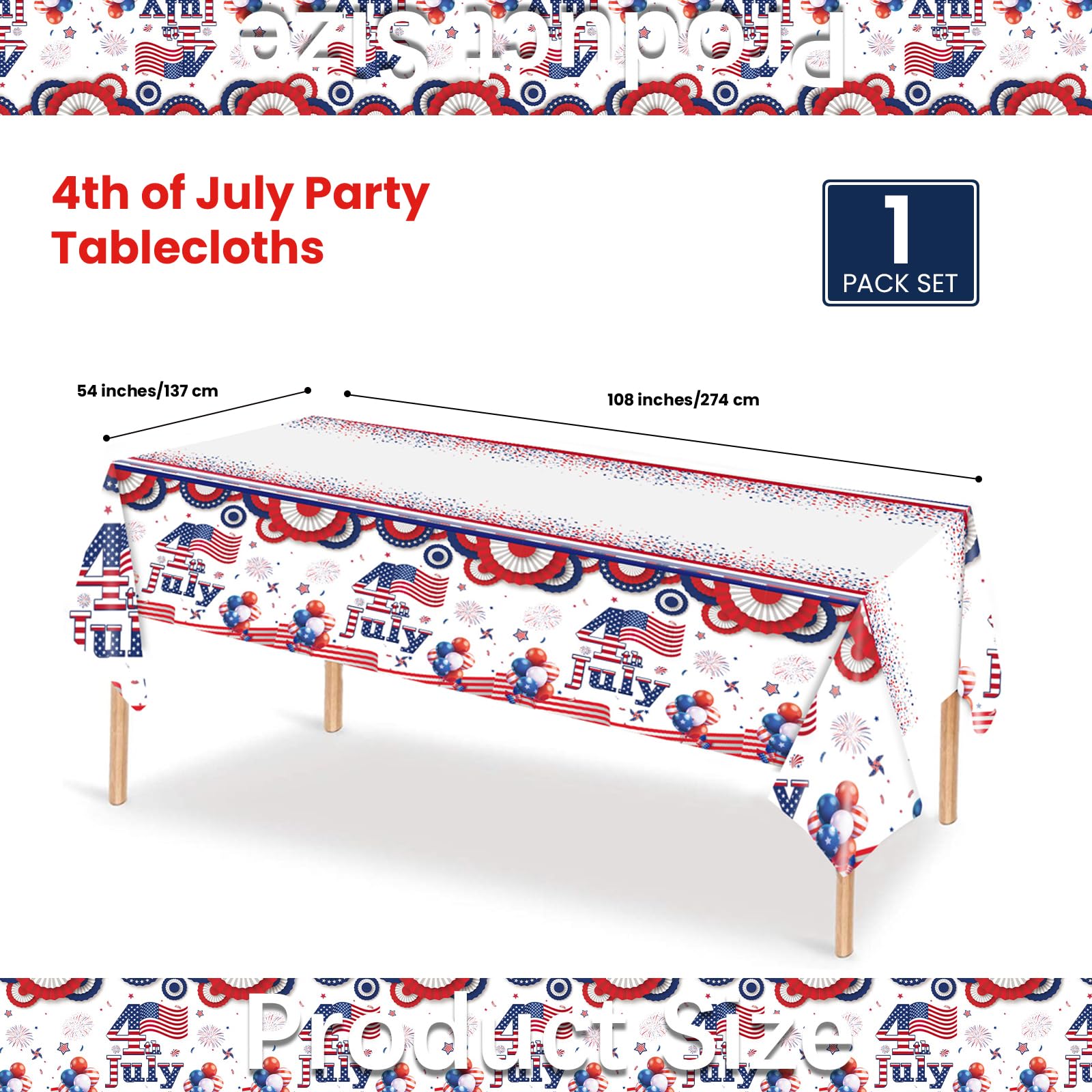 1 Pack Christmas Tablecloth Plastic, 54x108 inch Christmas Theme Rectangle Plastic Table Cover Disposable Waterproof Tablecloth for New Year Merry Christmas Party Decorations (1PCS St Patrick)