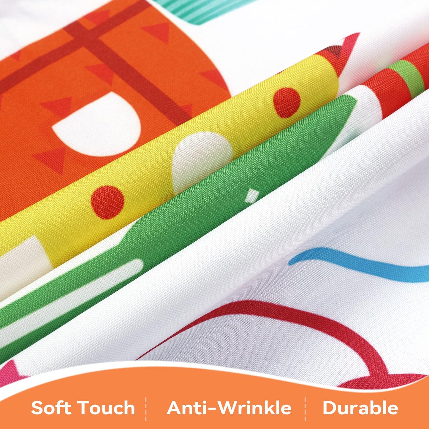 hometrixx Birthday Table Cloth Rectangle Happy Birthday Gifts Cake Washable Wipeable Polyester Table Cover Stain Wrinkle Resistant Oil Proof Kitchen Decor for Party Dinner Picnic,60x84inch White