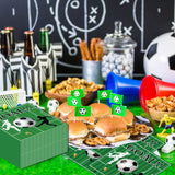 50 Pcs Soccer Paper Napkins,Soccer Paper Napkins Sports Theme Disposable Cocktail Dinner Tableware Napkins for Sports Party Decorations- 6.5 x 6.5 Inch