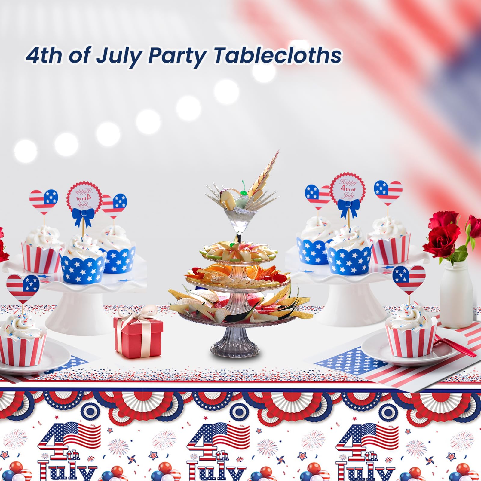 EVYIENEN 1 Pack Christmas Tablecloth Plastic, 54x108 inch Christmas Theme Rectangle Plastic Table Cover Disposable Waterproof Tablecloth for New Year Merry Christmas Party Decorations (1PCS Spring)