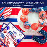 40Pcs 4th of July Paper Plates and Napkins Party Supplies Set,American Flag Dinnerware Disposable Paper Dinner Plates and Napkins for Memorial Day Veterans Day Serves 20 Guests