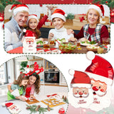 EVYIENEN 40 Pcs Santa Paper Plates and Napkins,Disposable Santa Claus Party Dinner Plates for Christmas Wedding Birthday Party Decorations,Serve 20