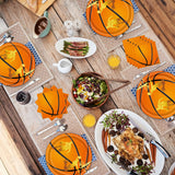 EVYIENEN 50 Pcs Basketball Plates and Napkins Party Supplies,Basketball Birthday Decorations Sports Decorations for Birthday Party Plates Favors-Serves 25